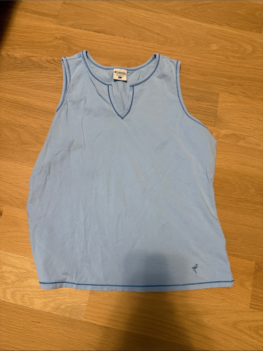 Columbia Light Blue Sleeveless Tank Top